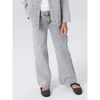 Name it NKFROSE WIDE JEANS 5503-YA N Light Grey Deni//HEART STUD