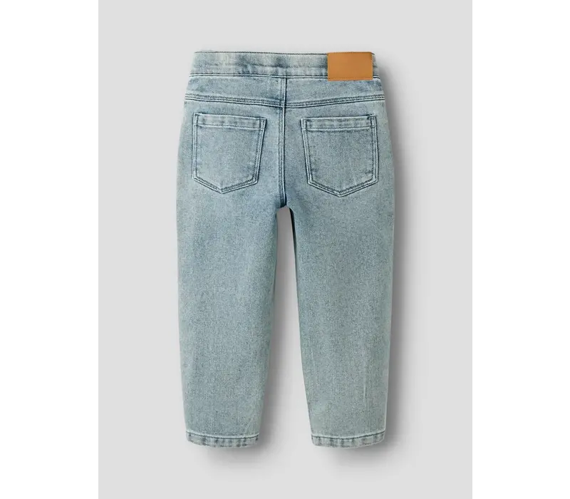 Lil' Atelier NMFDARLEE DOA LOOSE JEANS 4499-SE LIL Medium Blue Denim FLOWER EMB