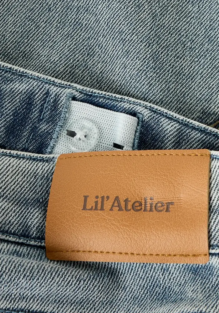 Lil' Atelier NMFDARLEE DOA LOOSE JEANS 4499-SE LIL Medium Blue Denim FLOWER EMB