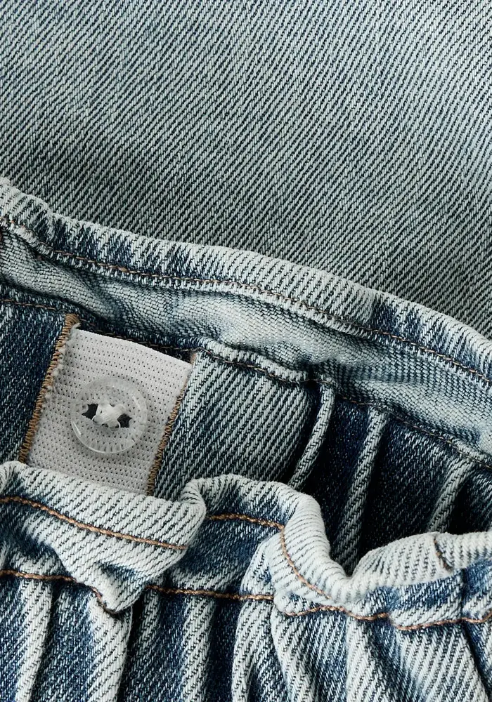 Lil' Atelier NMFDARLEE DOA DNM SKIRT 4499-SE LIL Medium Blue Denim FLOWER EMB