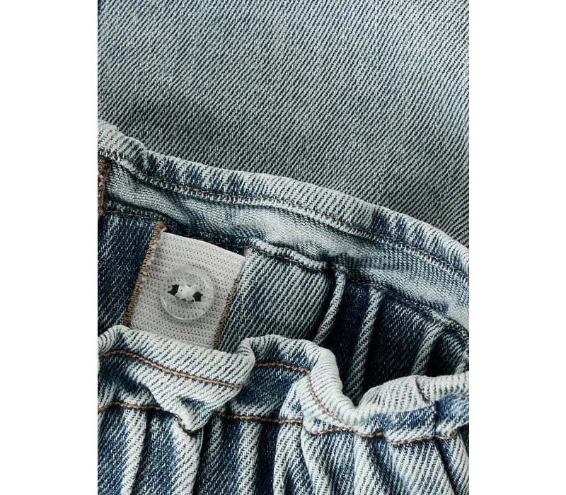 Lil' Atelier NMFDARLEE DOA DNM SKIRT 4499-SE LIL Medium Blue Denim FLOWER EMB