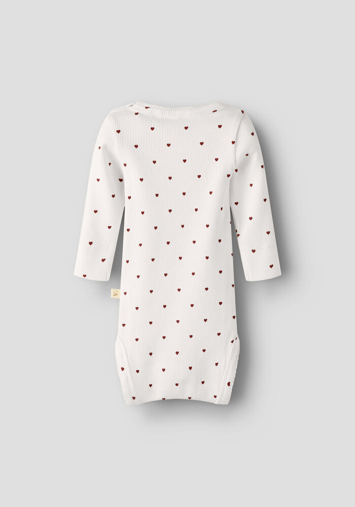 Lil' Atelier NBFGAGO LS SLIM BODY LIL NOOS Coconut Milk HEART