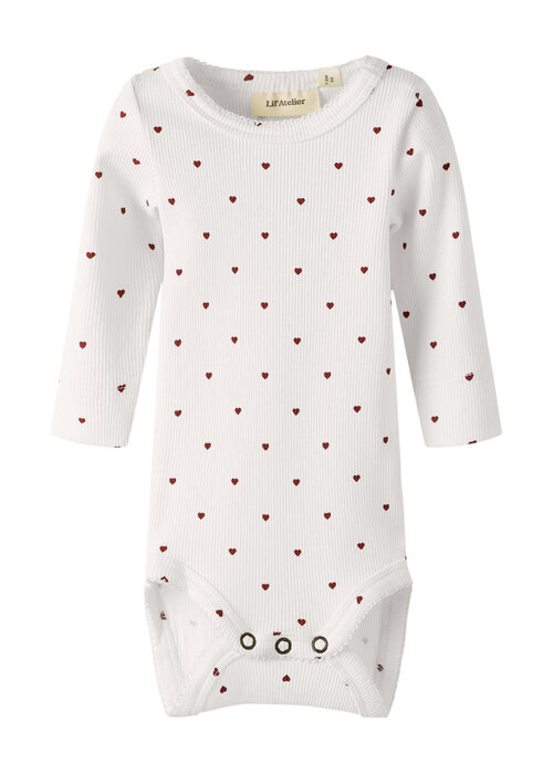 Lil' Atelier Lil' Atelier NBFGAGO LS SLIM BODY LIL NOOS Coconut Milk HEART
