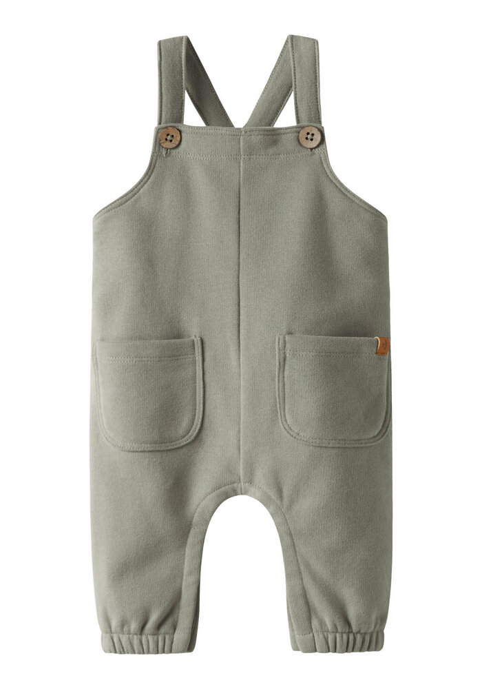Lil' Atelier NBMILONDON LOOSE SWEAT OVERALL BRU LIL Seagrass