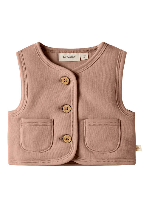 Lil' Atelier Lil' Atelier NBFJOBO TIA LOOSE SWEAT VEST PAD LIL Roebuck