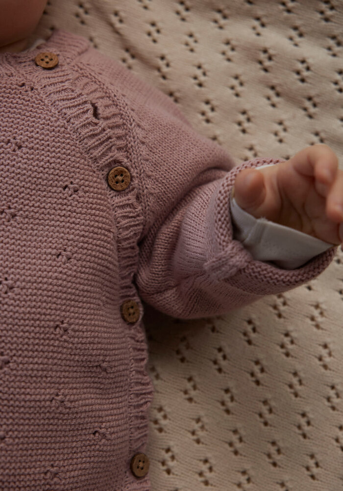 Lil' Atelier NBFLAGUNA LS WRAP KNIT LIL NOOS Misty Rose