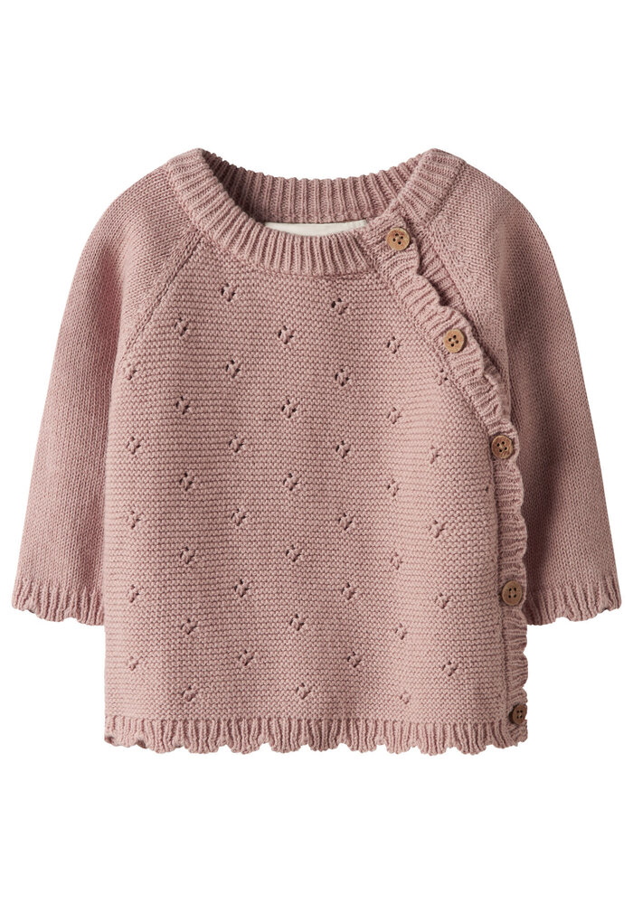 Lil' Atelier NBFLAGUNA LS WRAP KNIT LIL NOOS Misty Rose