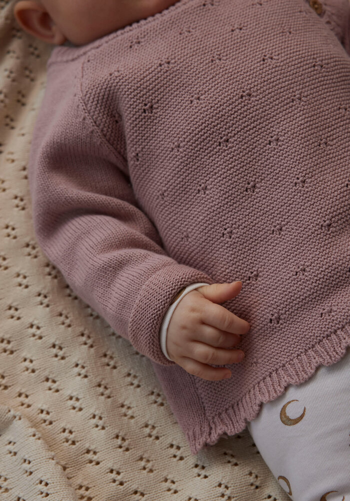 Lil' Atelier NBFLAGUNA LS WRAP KNIT LIL NOOS Misty Rose