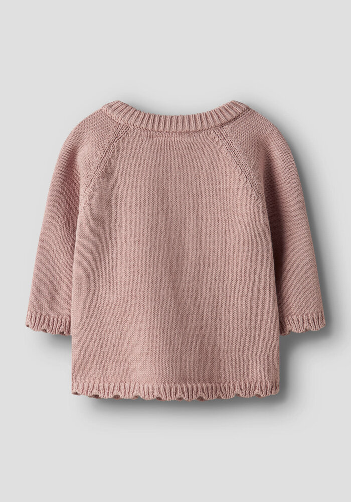 Lil' Atelier NBFLAGUNA LS WRAP KNIT LIL NOOS Misty Rose