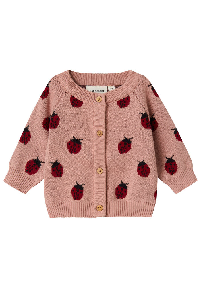 Lil' Atelier NBFLULIO KNIT CARD LIL NOOS Misty Rose