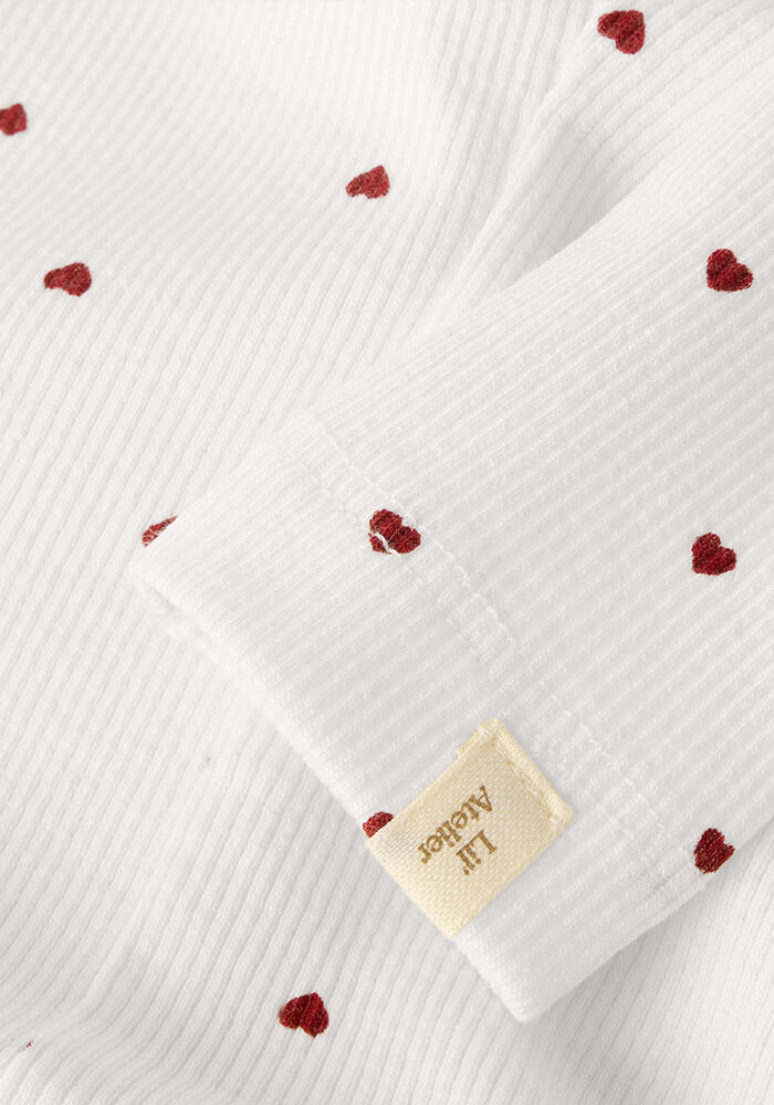 Lil' Atelier NBFGAGO SLIM LEGGING LIL NOOS Coconut Milk HEART