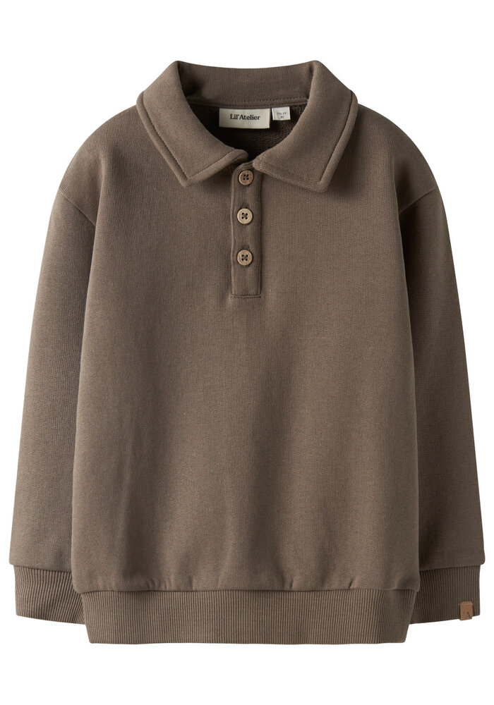 Lil' Atelier NMMJOBO LIO LS LOOSE SWEAT LIL Shitake