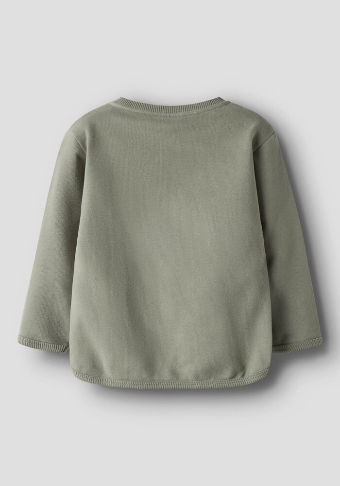 Lil' Atelier NMMILONDON BO LS LOOSE SWEAT BRU LIL Seagrass