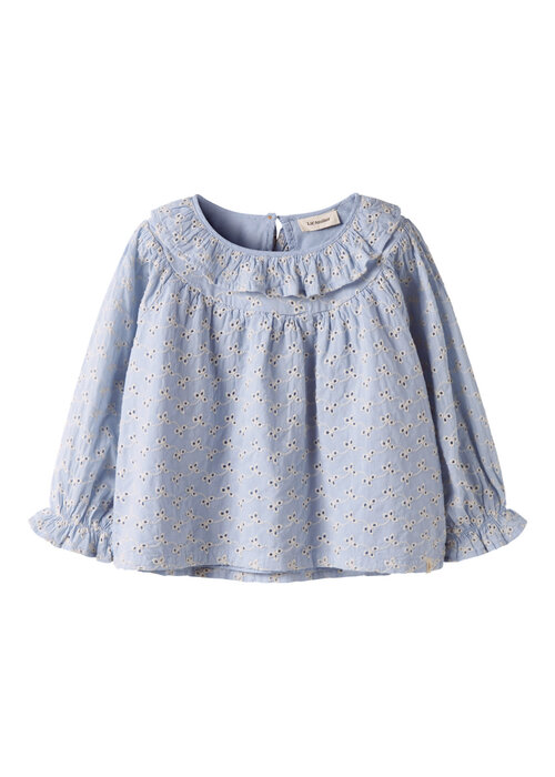 Lil' Atelier Lil' Atelier NMFTESSIE LS LOOSE SHIRT LIL Zen Blue