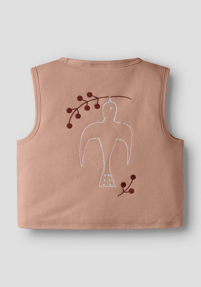 Lil' Atelier NMFJOBO TIA LOOSE SWEAT VEST PAD LIL Roebuck
