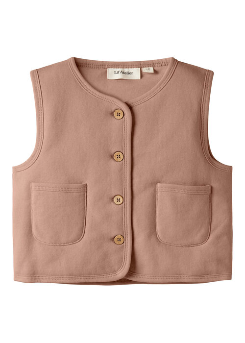 Lil' Atelier Lil' Atelier NMFJOBO TIA LOOSE SWEAT VEST PAD LIL Roebuck