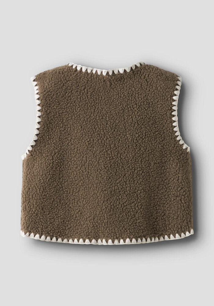 Lil' Atelier NMFLAJO LOOSE VEST LIL Shitake