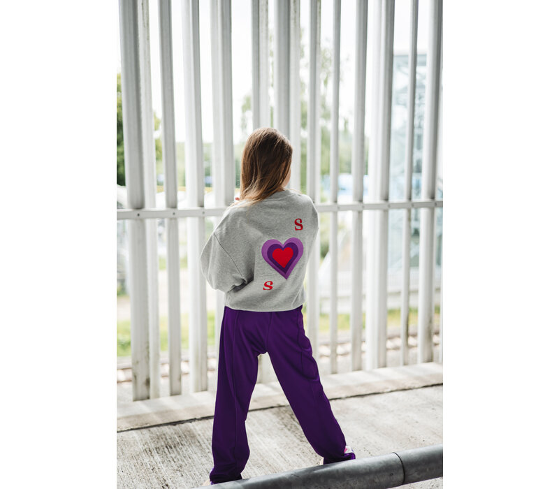 Salty Stitch Salty Sweater Heart - Grey