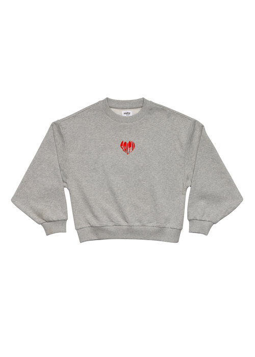 Salty Stitch Salty Stitch Salty Sweater Heart - Grey