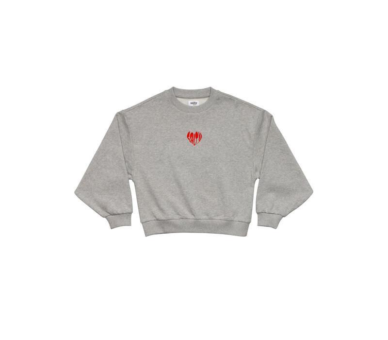 Salty Stitch Salty Sweater Heart - Grey