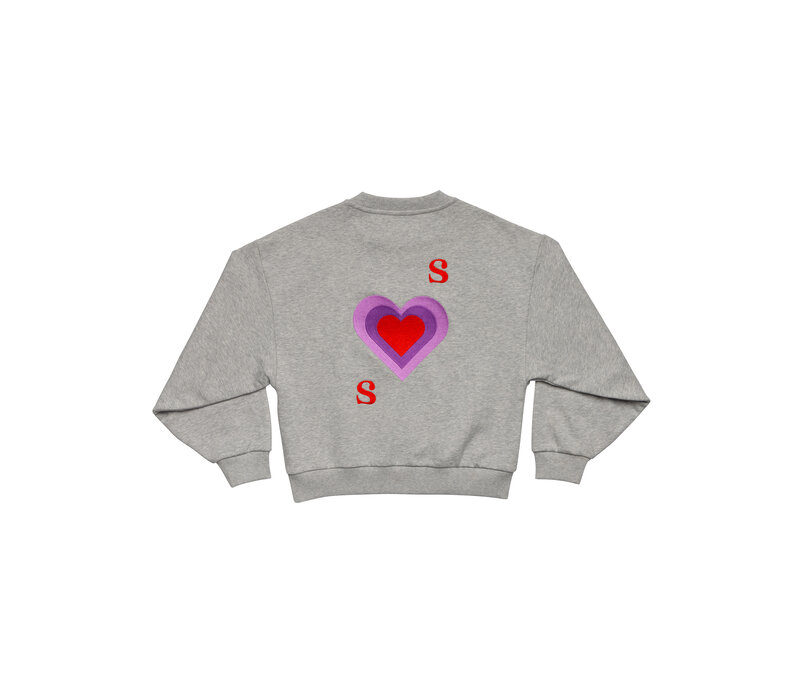 Salty Stitch Salty Sweater Heart - Grey
