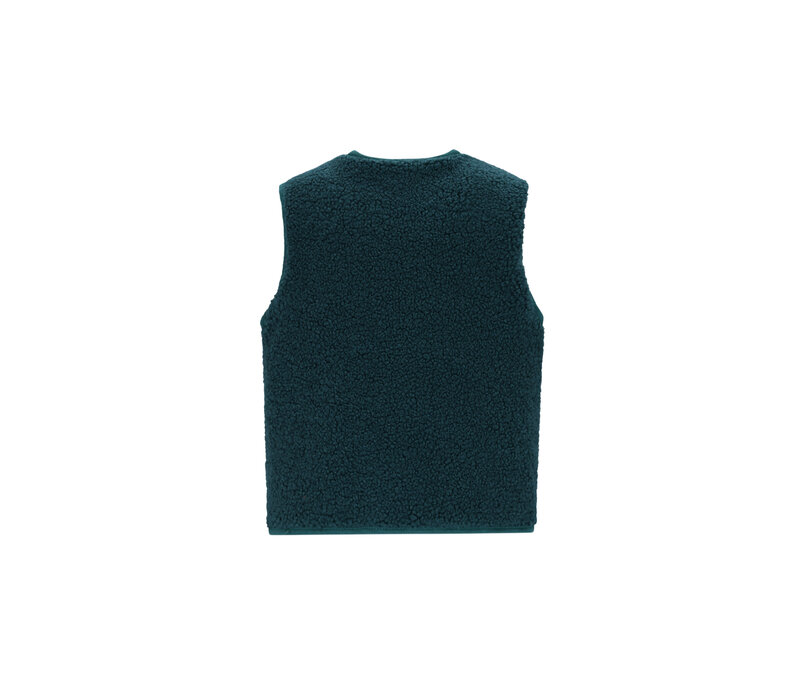 The New Chapter Rox teddy gilet Jasper Green