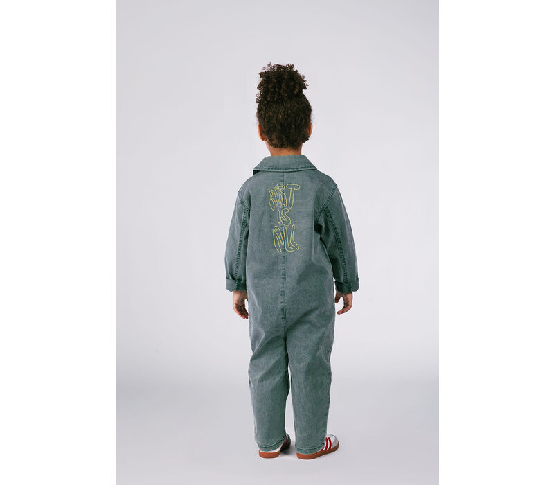 The New Chapter Noï boilersuit Jasper Green