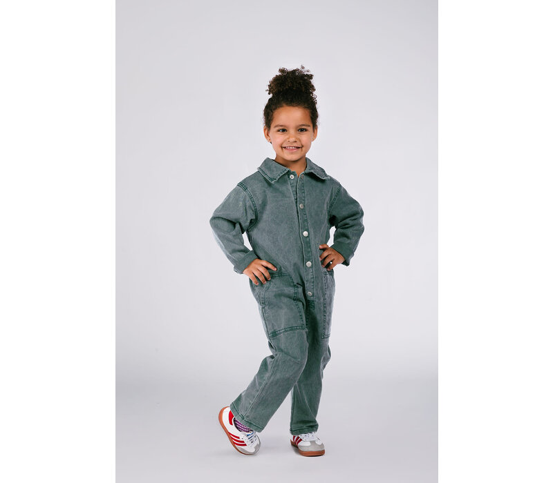 The New Chapter Noï boilersuit Jasper Green