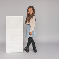 Your Wishes Stretch Denim | Scallop Salopette Dress Sky Blue