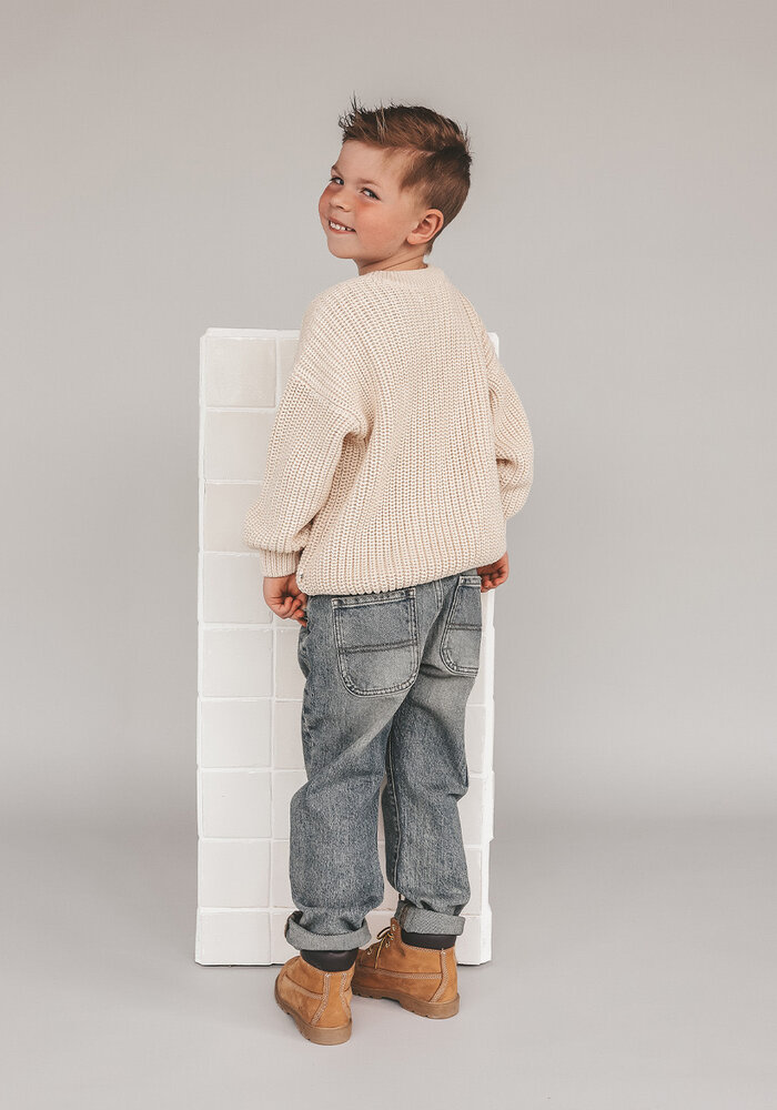 Your Wishes Denim | Worker Jeans Tinted Mid Blue