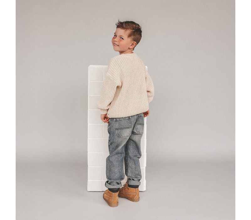 Your Wishes Denim | Worker Jeans Tinted Mid Blue