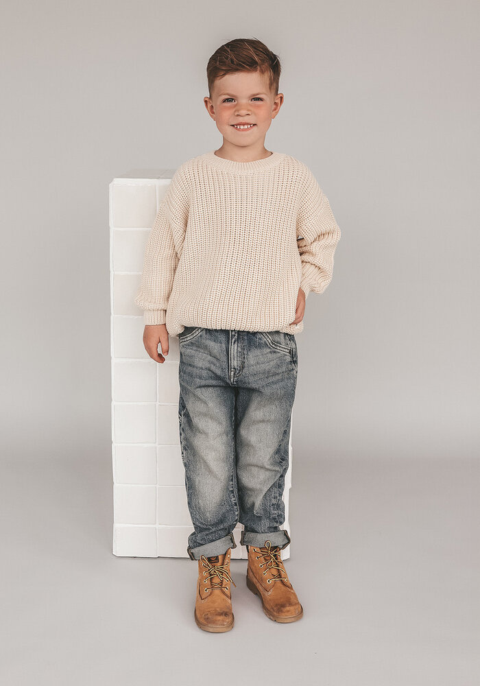 Your Wishes Denim | Worker Jeans Tinted Mid Blue