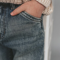 Your Wishes Denim | Worker Jeans Tinted Mid Blue