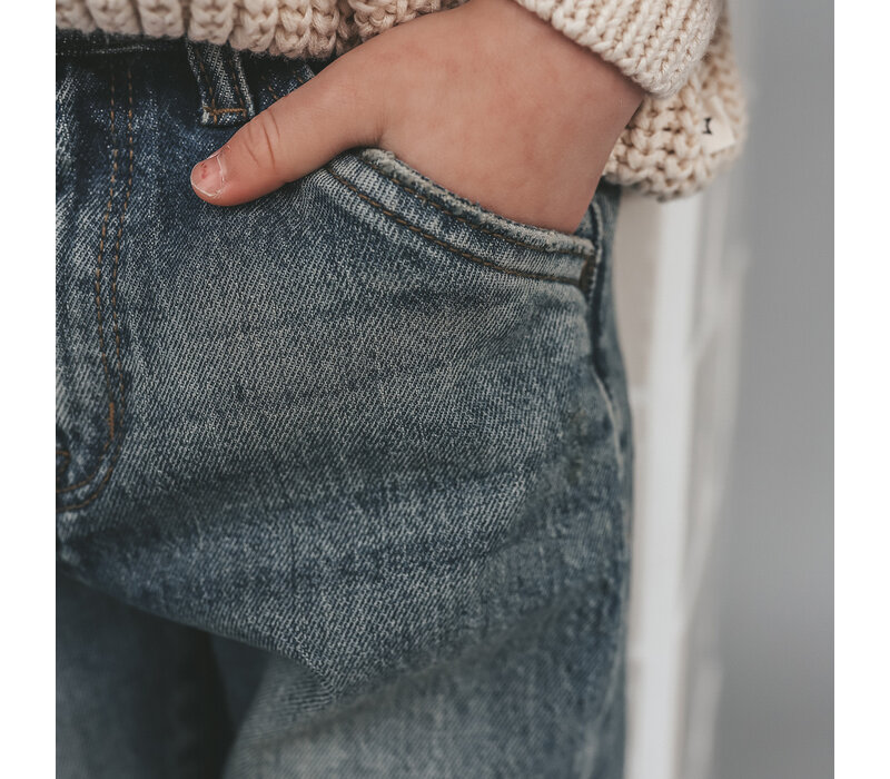 Your Wishes Denim | Worker Jeans Tinted Mid Blue