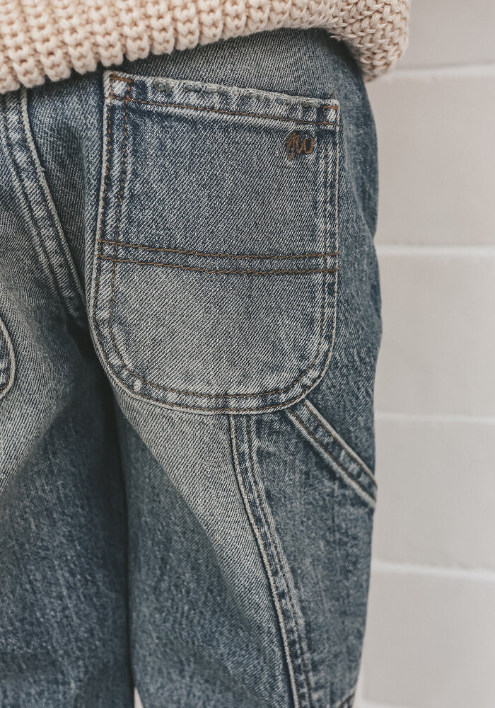 Your Wishes Denim | Worker Jeans Tinted Mid Blue