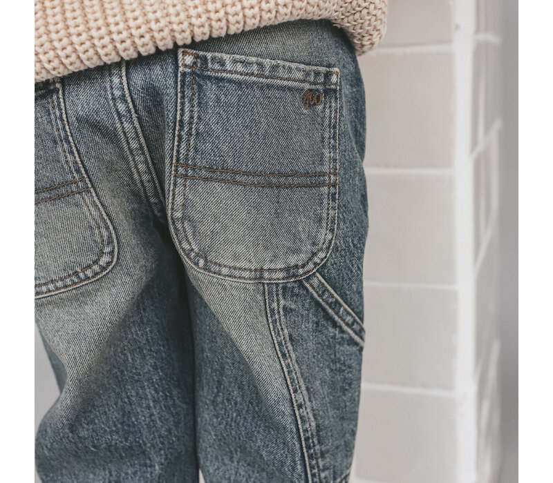 Your Wishes Denim | Worker Jeans Tinted Mid Blue