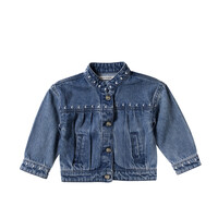 Your Wishes Ethnic Flower | Denim Jacket Medium Blue