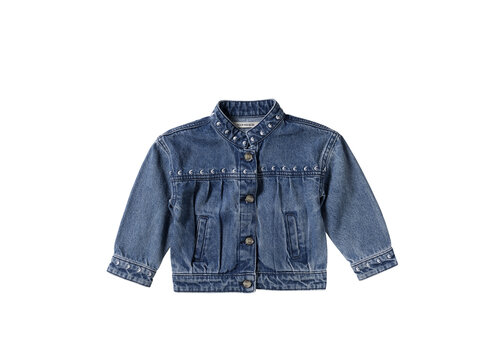 Your Wishes Your Wishes Ethnic Flower | Denim Jacket Medium Blue