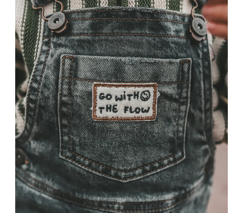 Your Wishes Denim | Dungarees Acid Grey