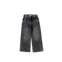 Your Wishes Stretch Denim | Wide Leg Glitter Jeans Acid Grey