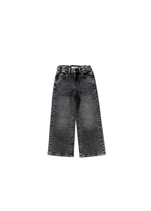 Your Wishes Your Wishes Stretch Denim | Wide Leg Glitter Jeans Acid Grey