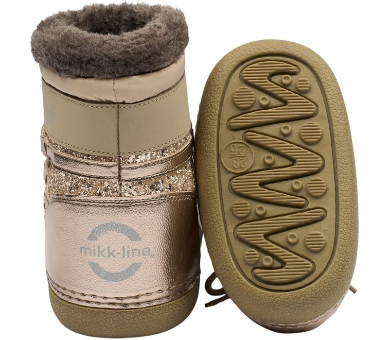 Mikk-Line Snow Boot Glitter Champagne Glitter