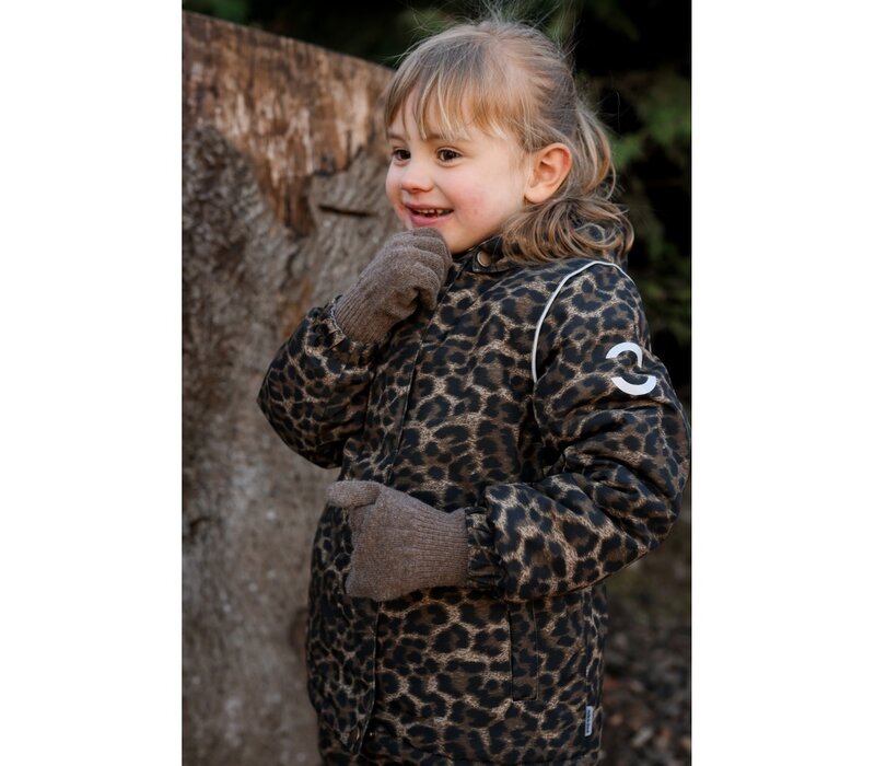 Mikk-Line Winter Jacket waist AOP Leo