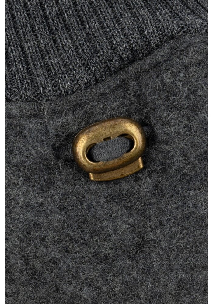 Mikk-Line Wool Mittens Anthracite Melange