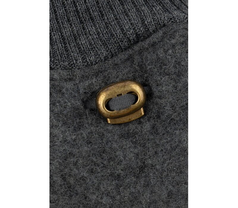 Mikk-Line Wool Mittens Anthracite Melange