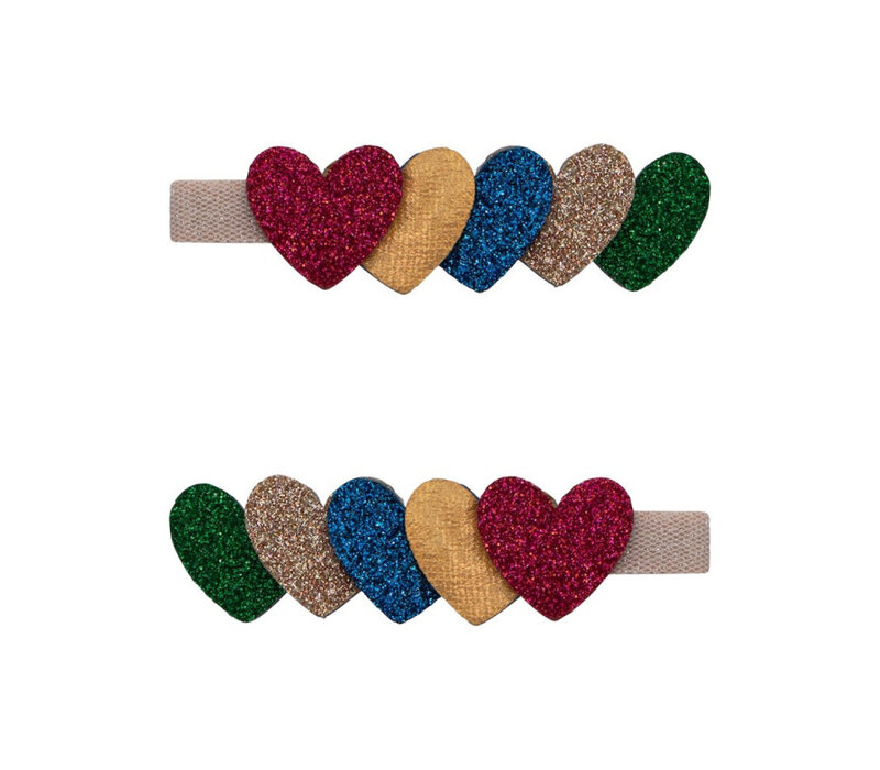 Mimi & Lula JAZZY LAYERED HEART CLIPS