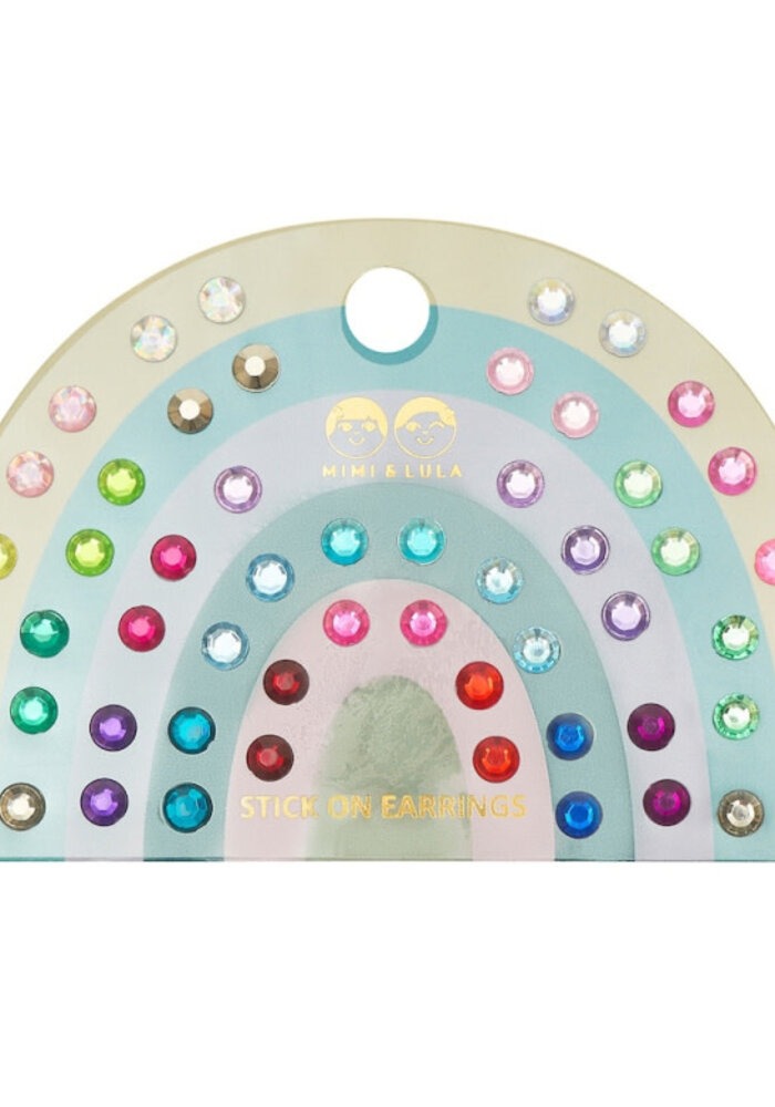 Mimi & Lula BRIGHT GEM STICK ON EARRINGS