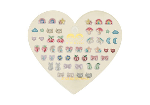 Mimi & Lula Mimi & Lula MIXED NOVELTY STICK ON EARRINGS