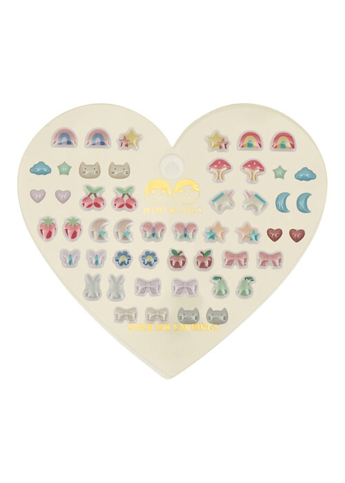 Mimi & Lula Mimi & Lula MIXED NOVELTY STICK ON EARRINGS