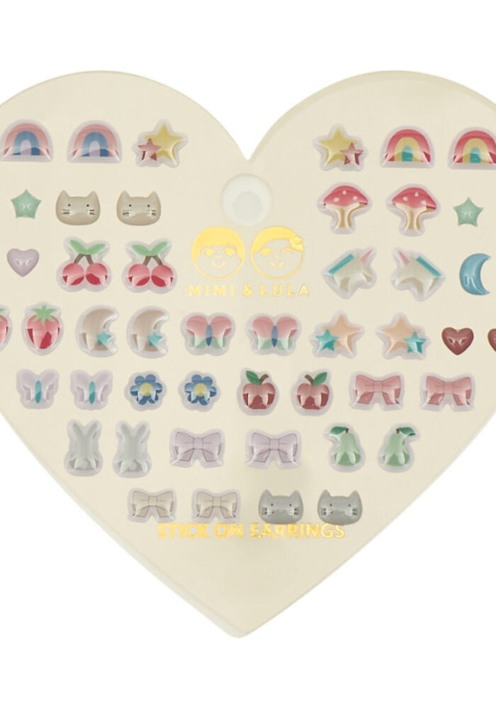 Mimi & Lula MIXED NOVELTY STICK ON EARRINGS